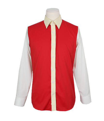 #zs1302 tie line scheme shirts_red